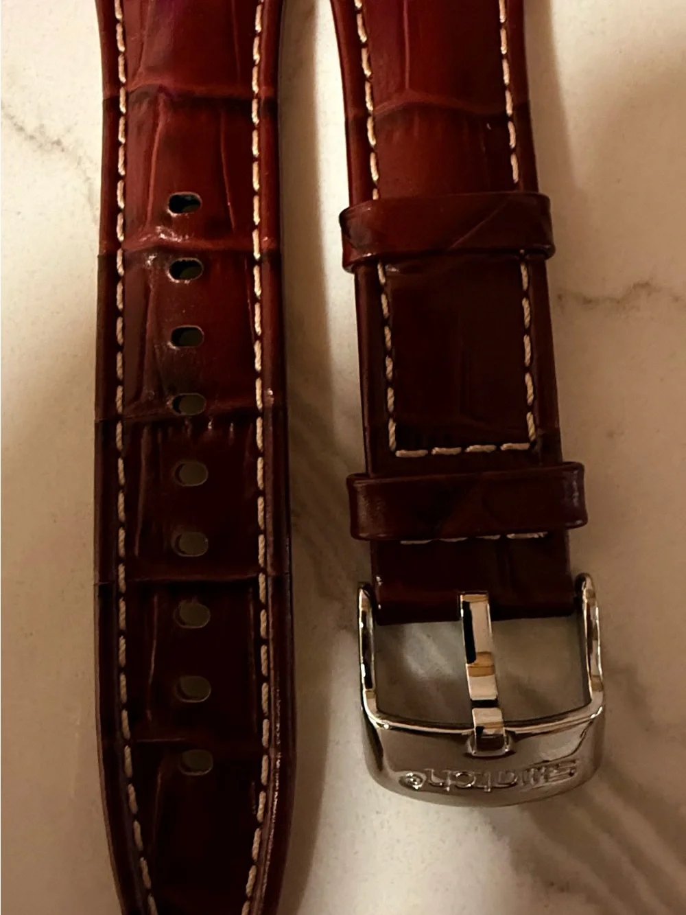 Swatch genuine leather
